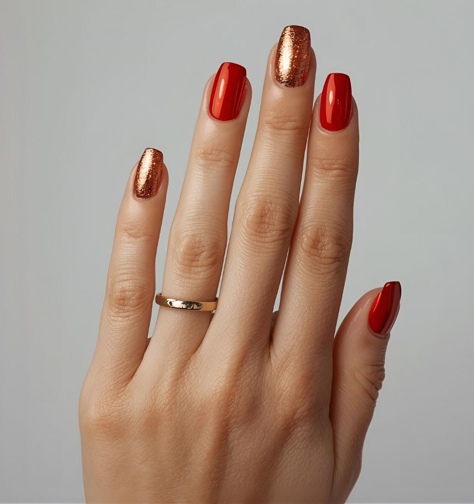 Indian Bridal Nail Art Salon ready manicure Fake extensions Presson sticky artificial nails from happyhands8