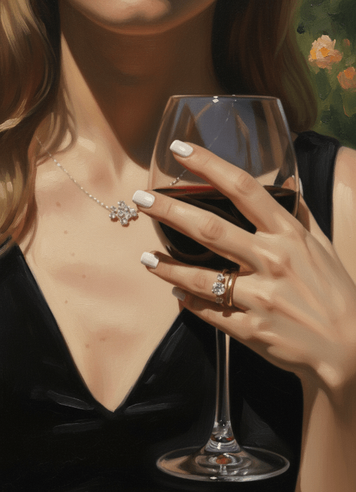 Pearl White Press On - Happyhands8